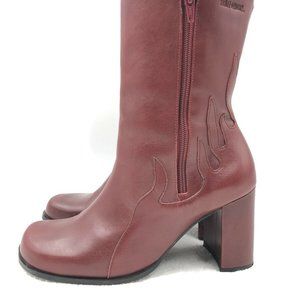 Harley-Davidson Womens Leather High Heel Boots
